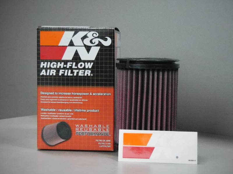 K&N SU-4002PK Motorrad Luftfilter Wrap – Schwarz, Waschbarer Hochstrom-Luftfilter
