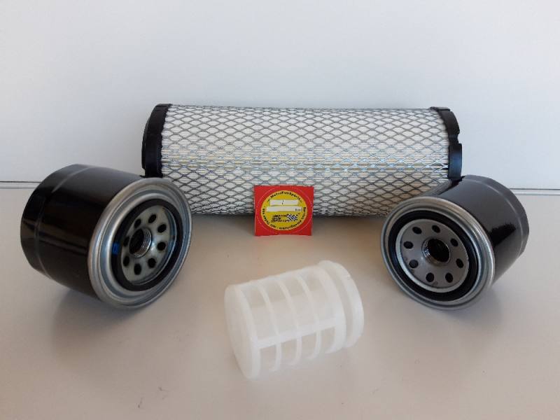 Set Filtri Per Yanmar Vio 30-3 (dal 2006) Con Motore 3TNV82A - Filtro Olio, Aria, Carburante E Prefiltro