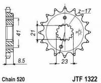 Stahl Kettenritzel 520 Teilung p...