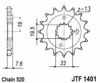 Stahl Kettenritzel 520 Teilung p...