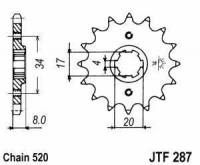 Stahl Kettenritzel 520 Teilung p...