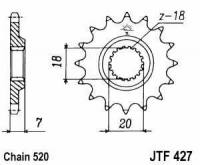 Stahl Kettenritzel 520 Teilung p...