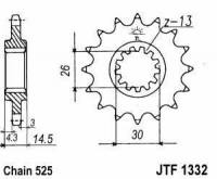 Stahl Kettenritzel 525 Teilung p...