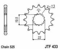 Stahl Kettenritzel 525 Teilung p...