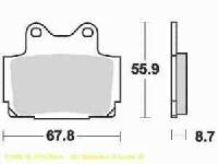 Lucas Bremsbelagsatz MCB541SH