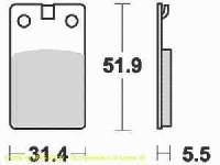 Lucas Bremsbelagsatz MCB564SR