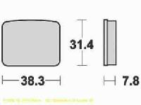 Lucas Bremsbelagsatz MCB596