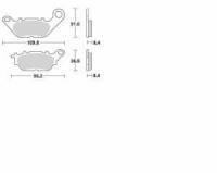 MBK Yamaha Bremsbelagsatz MCB812